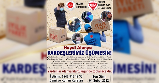 Kardeşlerimiz Üşümesin” Yardım Kampanyası