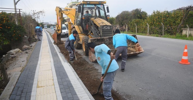 Alanya Belediyesi'nden Şehir Merkezinde Hummalı Çalışma