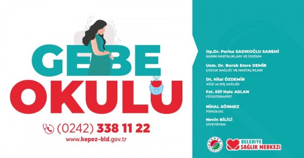 Kepez’den ‘Gebe Okulu’