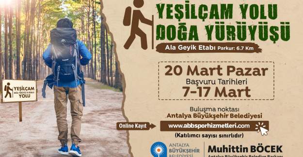 Büyükşehir’den doğa yürüyüşü