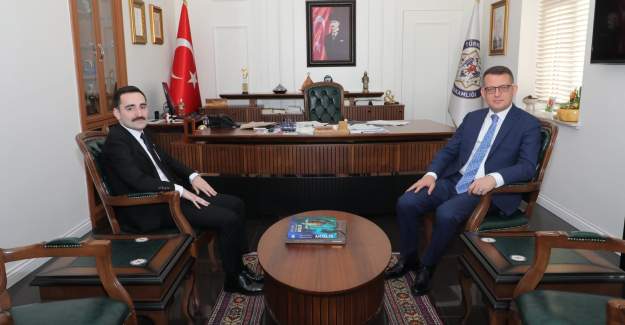 İbradı Kaymakamı Serhat Bağcı Kaymakam Ürkmezer'i Ziyaret Etti