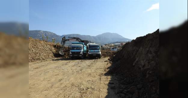 Mahmutlar'da İmar Yolu Çalışmaları Hızlandı