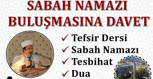 Sahire Tüzün Camii’nde Tefsir Dersinde Buluşalım