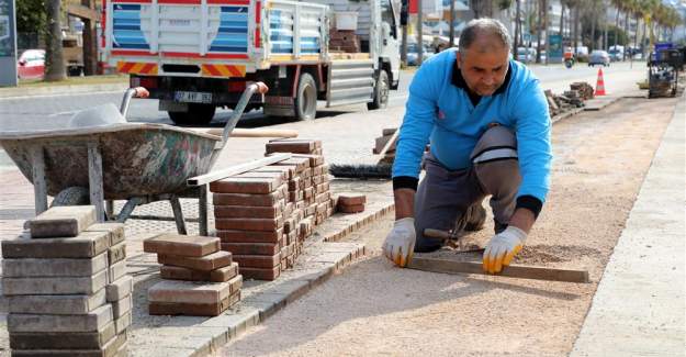 Bisiklet Yolu'nda Son Rötuşlar Yapılıyor