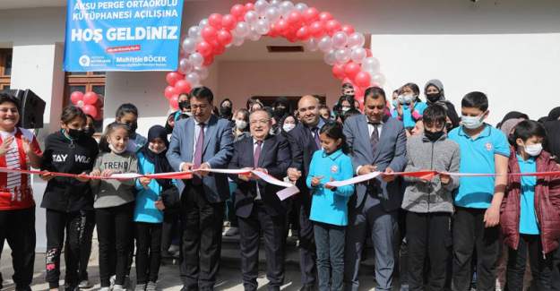 Büyükşehir Belediyesi Aksu’ya Kütüphane Kazandırdı