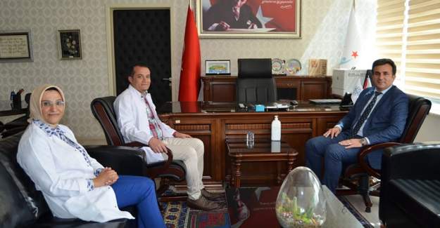 İlçe Milli Eğitim Müdüründen Başhekim Vekiline Ziyaret