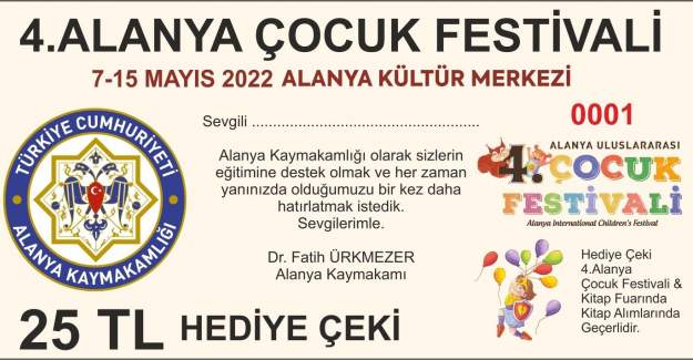 Alanya Kaymakamlığından 1.850 Öğrenciye Kitap Hediye Çeki Dağıtıldı