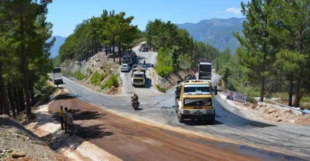 Alanya Yalçı ve Gümüşkavak Yolları Asfaltlandı