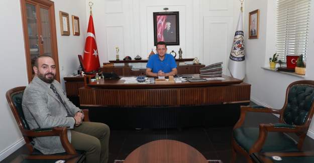 Alanya Alaaddin Keykubat Üniversitesi Eğitim ve Araştırma Hastanesi Başhekimi Oğuz Karahan Kaymakam Ürkmezer'i Ziyaret Etti