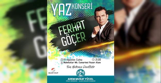Alanya Belediyesi'nden Yaz Konseri