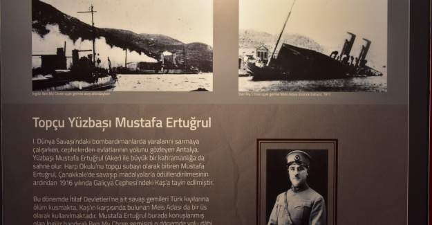 Kepez Belediyesi Topçu Yüzbaşı Mustafa Ertuğrul Aker’i unutmadı