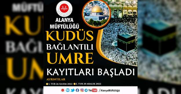 Kudüs Bağlantılı Umre Kayıtları Başladı