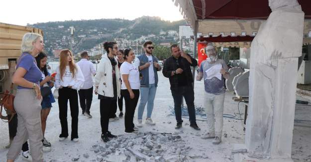 17. Alanya Uluslararası Taş Heykel Sempozyumu'na Yoğun İlgi