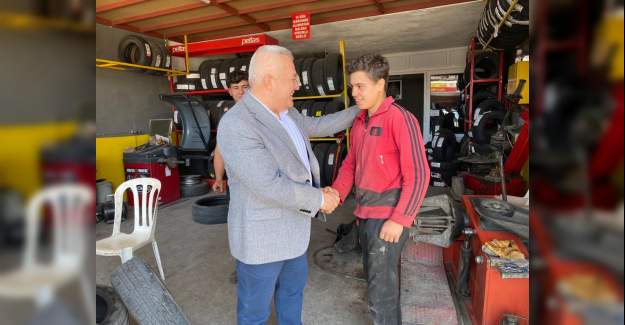 Alanya Belediye Başkan Adayı Mehmet Şahin Konaklı Sanayi Esnafı ile Kucaklaştı