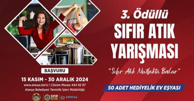 Sıfır Atık Mutfakta Başlar Yarışması 3. Kez Başlıyor