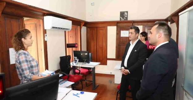 Kaymakam Öztürk’ten Göç İdaresi’ne Ziyaret