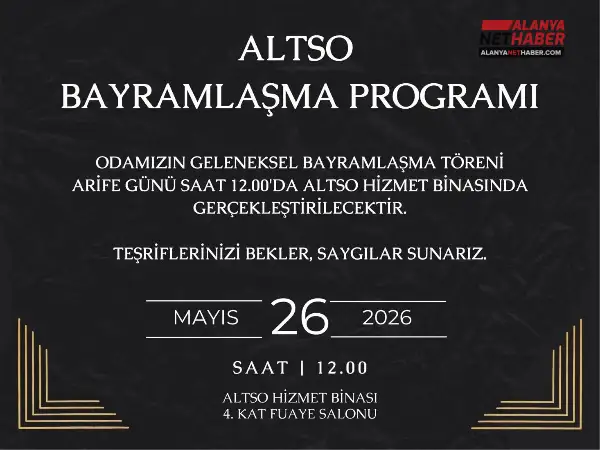 ALTSO Üyeleri Geleneksel Bayramlaşmada Buluşuyor