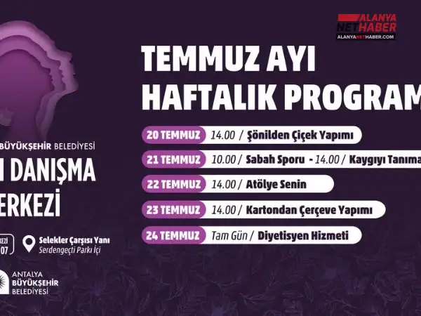 Alanya Kadınlarının Gözü Serdengeçti Parkında