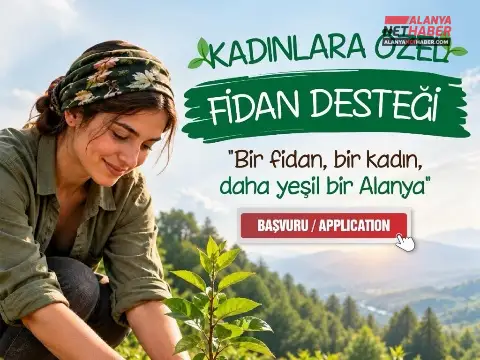 Alanya Kadınlarına Üretimi Büyütecek Fidan Desteği