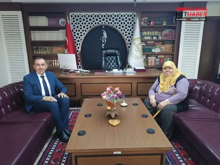 An Emotional Visit to the Mother of a Martyr at the Mufti's Office in Alanya