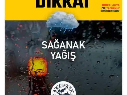 Antalya Genelinde Çok Kuvvetli Yağış Bekleniyor