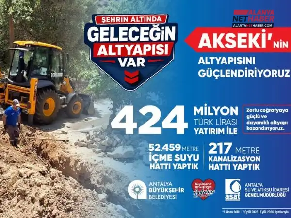 424 Million Lira Infrastructure Investment from ASAT to Akseki