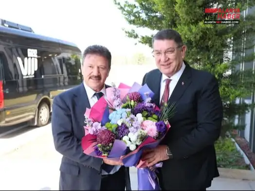 Welcoming Chairman Yeğiner from the Tradesmen's Organization in Antalya
