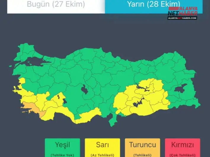 Meteoroloji Uyardı: Antalya ve Çevre İllerde Aşırı Yağış Bekleniyor