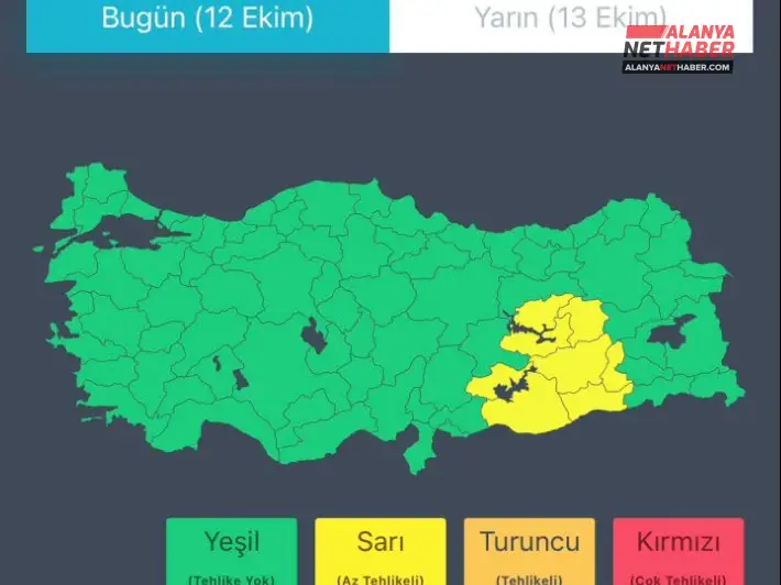 Sağanak Yağış Ve Fırtına Uyarısı