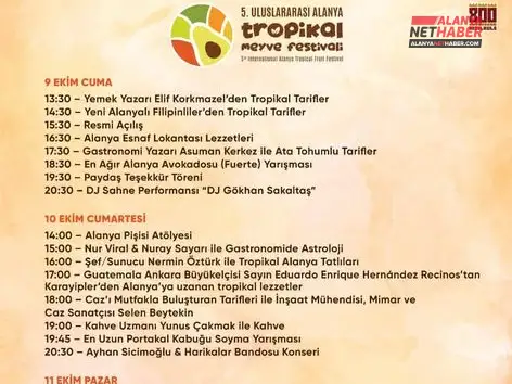 Tropikal Lezzetlerin Kalbi Alanya’da Atacak