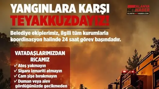 Manavgat Ormanları İçin Alanya Sınırında Teyakkuz
